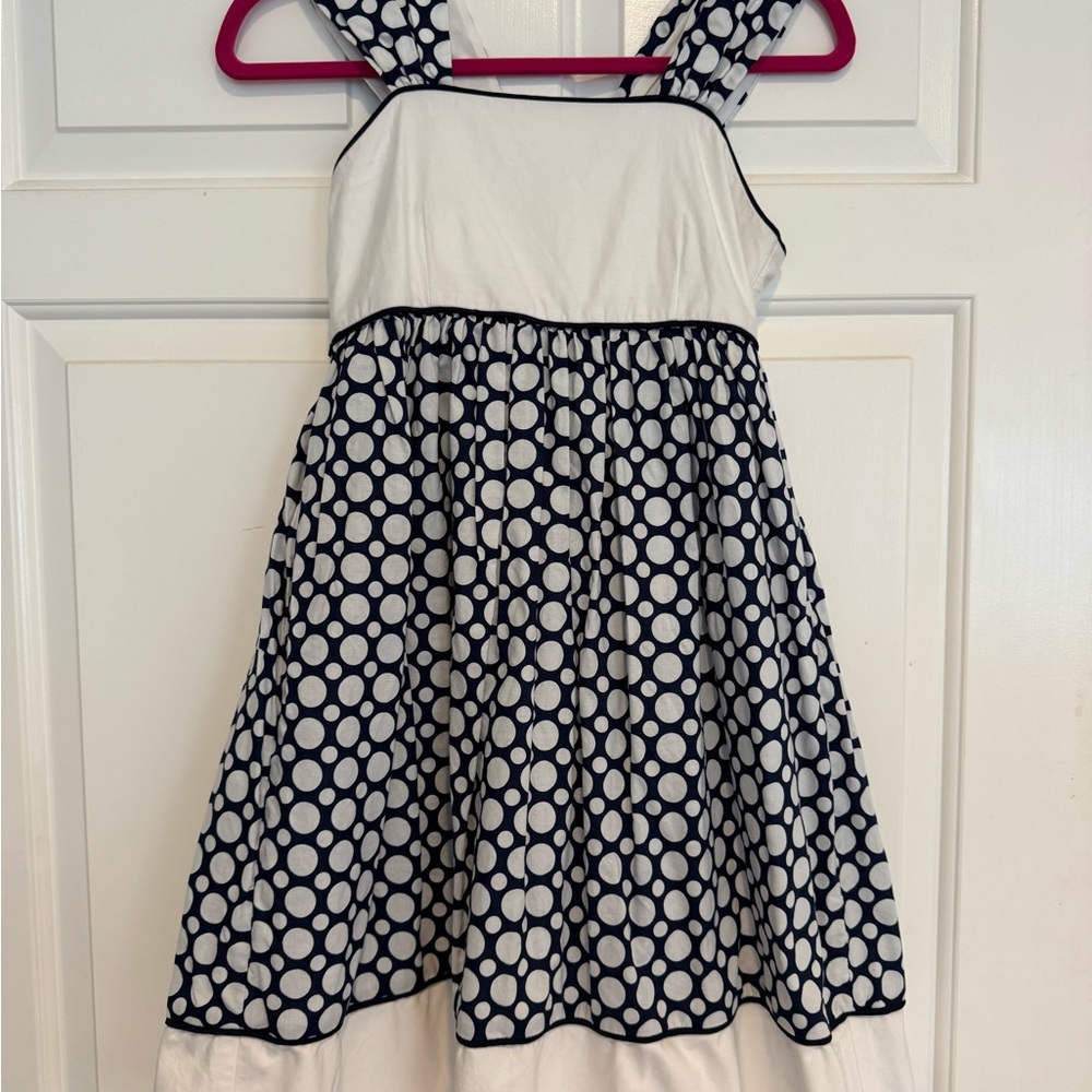 Helena White and Black Sleeveless Sundress